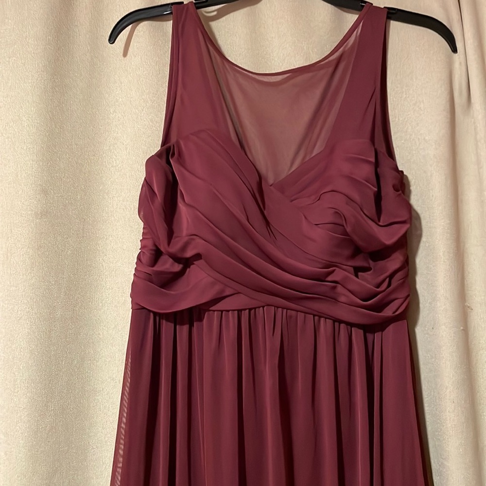 Long Mesh Dress with Illusion Sweetheart Neckline